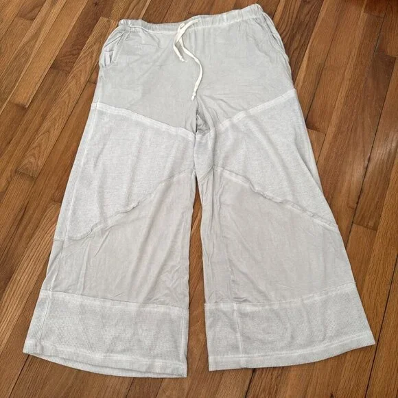 Pol Patchwork Wide Leg Women's Pant Size M/L - Picture 2 of 5